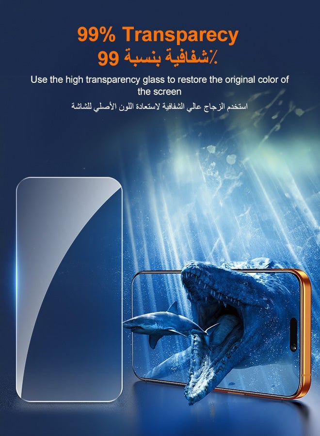 Tersely [4 Pack] Screen Protector for iPhone 17 Pro Max 6.9-inch, Tempered Glass with Installation Alignment Frame,Case Friendly,HD Clear - Image 4