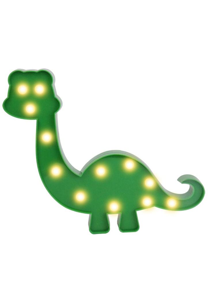 Dinosaur Marquee LED Night Light Green 31.5cm