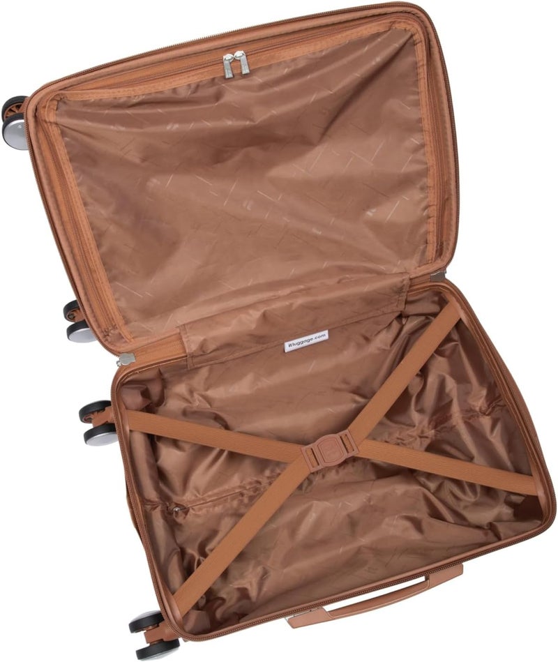 it luggage Indulging, Unisex ABS Material Hard Case Luggage, 8x360 degree Spinner Wheels, Expandable Trolley Bag, TSA Type lock, 16-2632-08, Size Small, Color Cream - Image 4