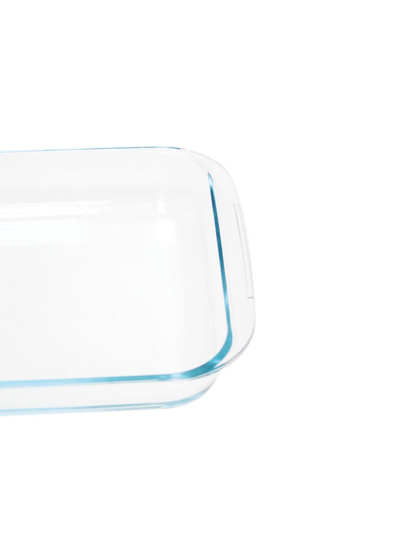 BLACKSTONE - 3.0L Rectangle Shape Glass Oven Dish - Premium Borosilicate Bakeware, Oven, Microwave & Dishwasher Safe, Perfect for Baking, Roasting, and Serving - Image 1