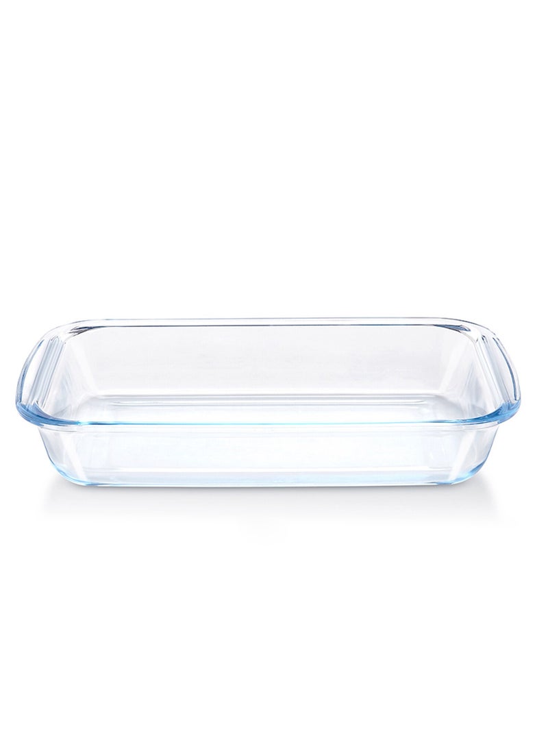 BLACKSTONE 3.0L Rectangle Shape Glass Oven Dish - Premium Borosilicate Bakeware, Oven, Microwave & Dishwasher Safe, Perfect for Baking, Roasting, and Serving  - Image 1