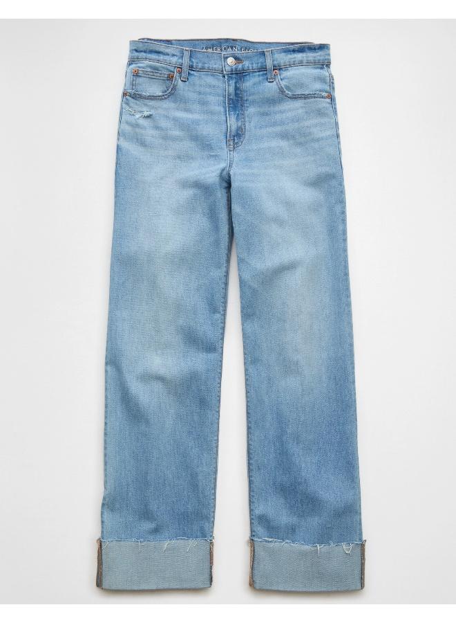 American Eagle AE Stretch High-Waisted Stovepipe Cuffed Jean  - Image 3