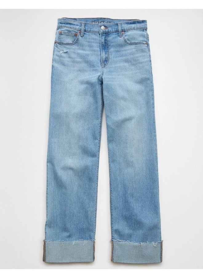 American Eagle AE Stretch High-Waisted Stovepipe Cuffed Jean  - Image 4