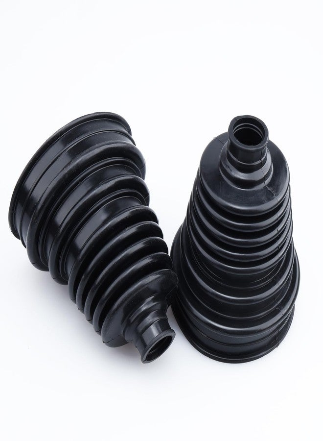 AC PERFORMANCE 2PCS 5" (125mm) Height Black CV Boots Joint Replacement Cover Silicone Rubber Flexible Constant Velocity Joint - Image 5