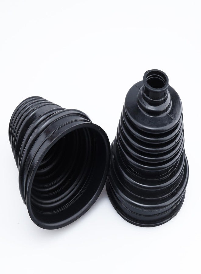 AC PERFORMANCE 2PCS 5" (125mm) Height Black CV Boots Joint Replacement Cover Silicone Rubber Flexible Constant Velocity Joint - Image 4