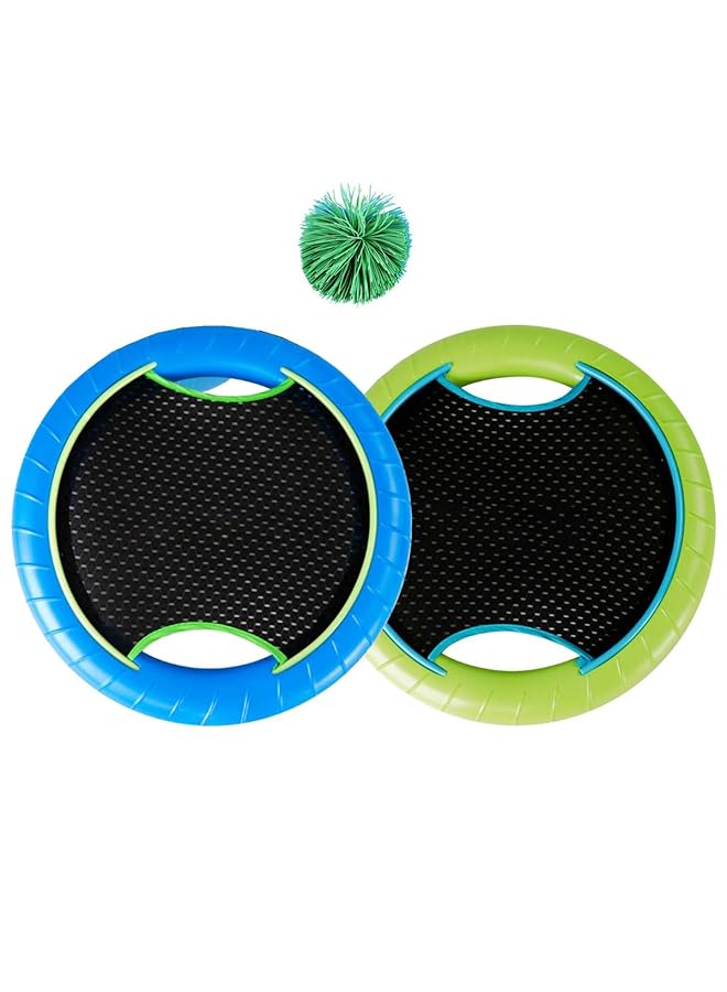 KASTWAVE Paddles Balls And Bouncy Balls Set Portable Toss And Catch Balls For Kids Or Adults’ Indoor Outdoor Activities Sport Game For Swing Racket In Beach Pool Backyard Playground Lawn Park Or Court - Image 1