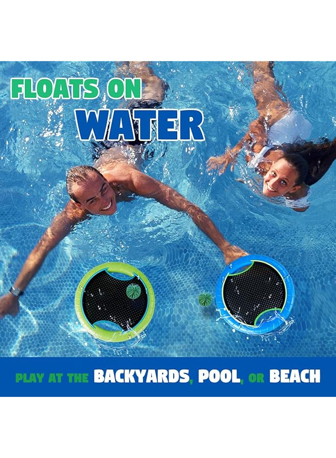 KASTWAVE Paddles Balls And Bouncy Balls Set Portable Toss And Catch Balls For Kids Or Adults’ Indoor Outdoor Activities Sport Game For Swing Racket In Beach Pool Backyard Playground Lawn Park Or Court - Image 5