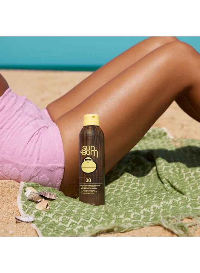 Sun Bum رذاذ واقي شمس أصلي SPF 30 للجسم | واقي شمس مرطب واسع الطيف مع فيتامين E | متوافق مع قانون هاواي 104 (خالي من أوكتينوكات و أوكسي بنزون) | 6 أونصات - Image 5