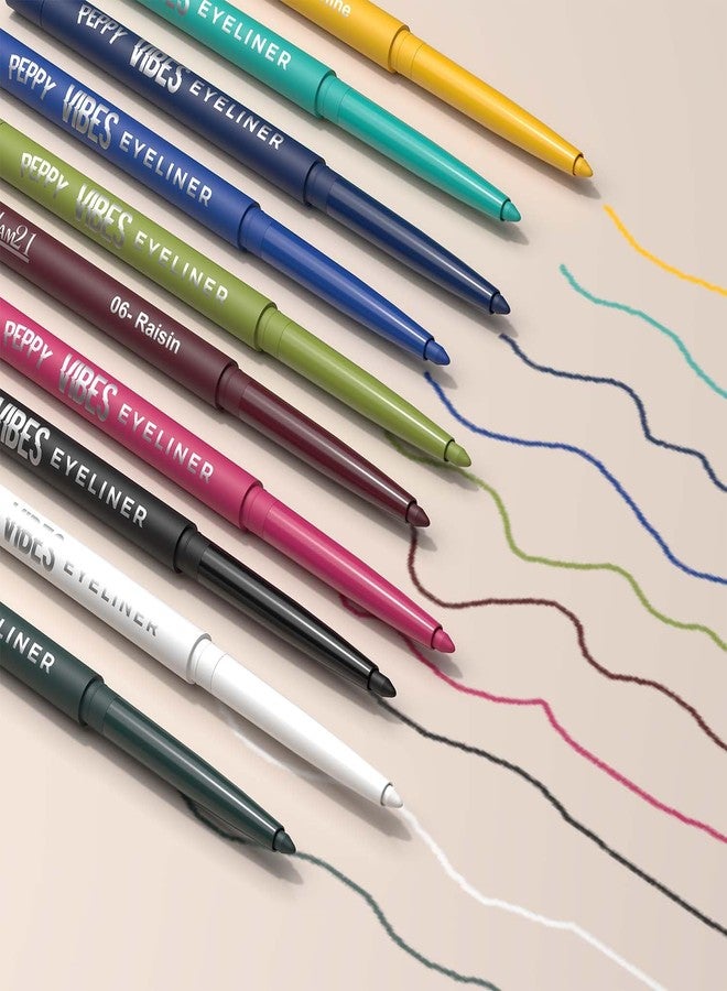 Glam 21 Glam21 Peppy Vibes Eyeliner |Matte Finish Stays up to 10 Hours |Smudge-Proof & Water-Proof |Long Lasting Eyeliner | Precision application| Bloom Time-0.4g - Image 5