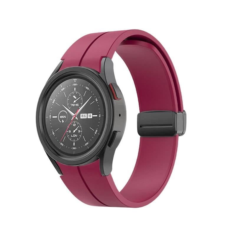 سوار ساعة ذكية رياضي من السيليكون متوافق مع Samsung Galaxy Watch 5 بملاءمة قابلة للتعديل وحزام ناعم للاستبدال اليومي باللون رمادي قابل للتعديل - Image 3