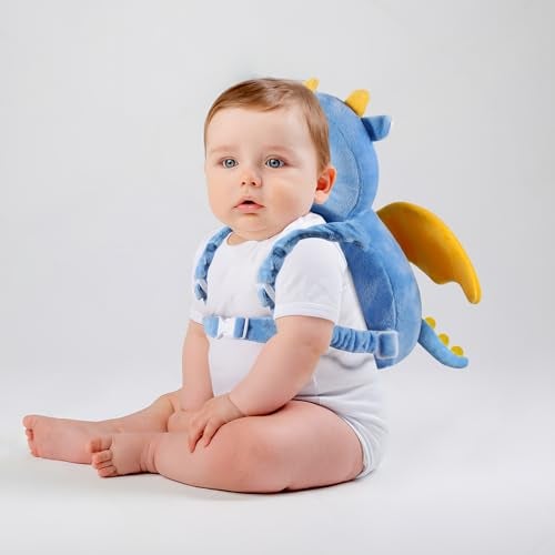 PandaEar Baby Head Protection Backpack Toddler Walking Head Protector Adjustable Head Protector Pad Safety Cushion Blue - Image 3