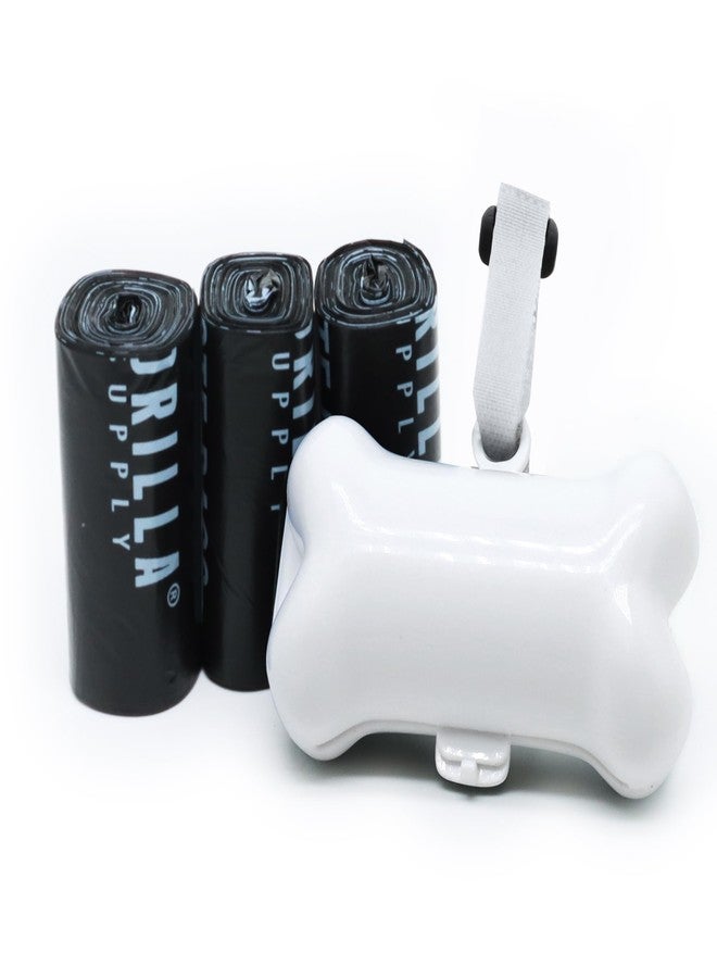 غوريلا سابلاي أكياس نفايات الحيوانات الأليفة من غوريلا سبلاي، 60 كيسًا أسود اللون، مزودة بموزع أسود، بتقنية EPI، و3 لفات إعادة تعبئة. - Image 1