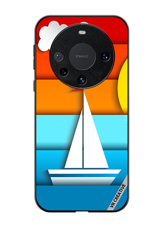 VR CREATIVE Protective Case Cover For Huawei Mate 60 Pro Plus Boat Design Multicolour - Image 1