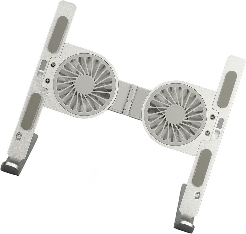 Laptop Stand, Foldable Height Aluminum Alloy Laptop Cooling Stand, Portable Riser with Cooling Fan for All Laptops Office Home Travel - Image 5