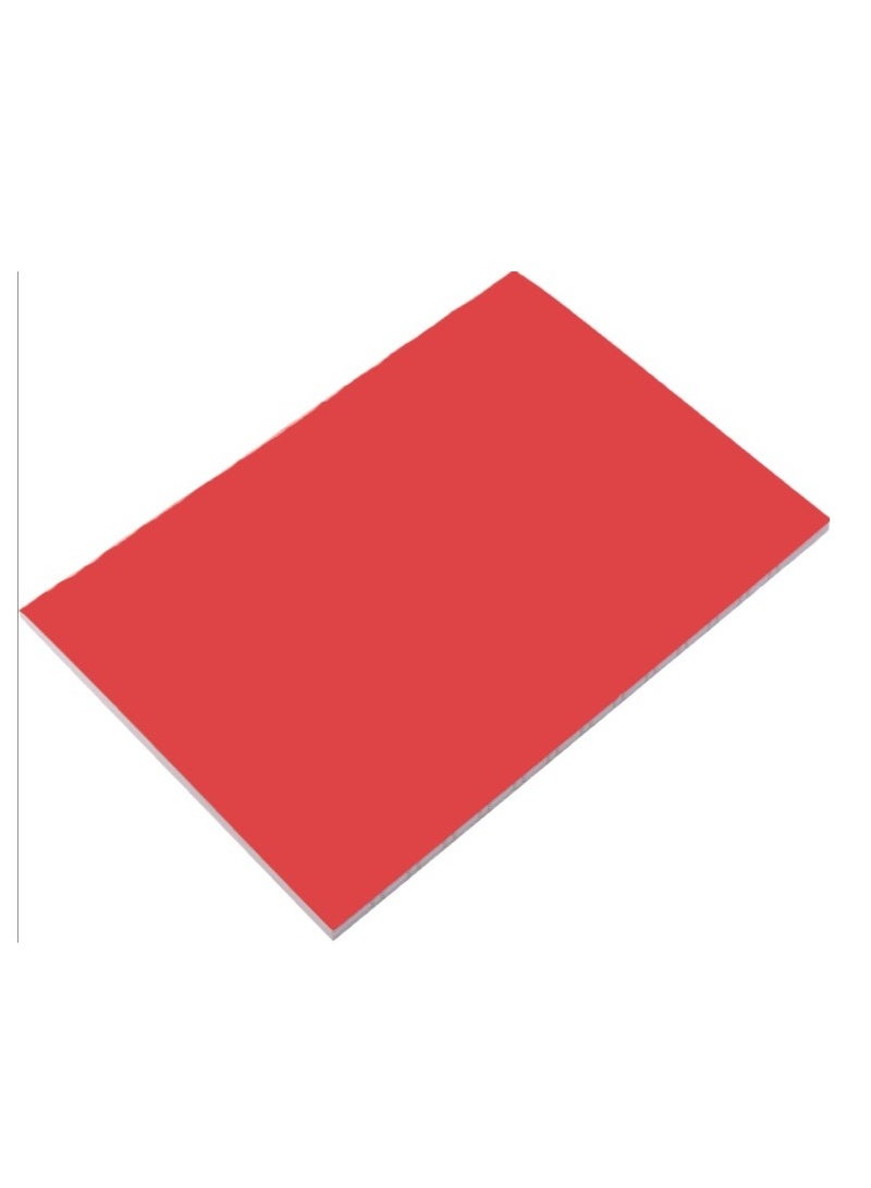 El Maayergy Lined A5 Arabic Notebook, 100 Sheets, 58 Grams, 22.5*16 CM, Suitable For Any Setting, From Office To School - Red  - Image 1