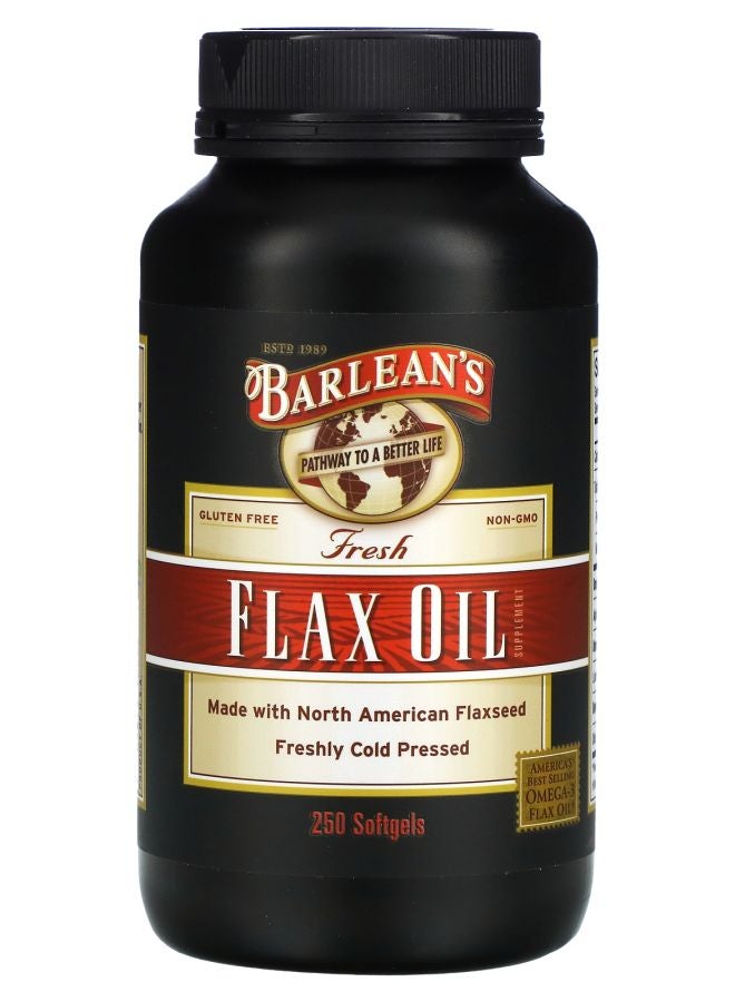 BARLEAN'S Fresh Flax Oil 250 Softgels