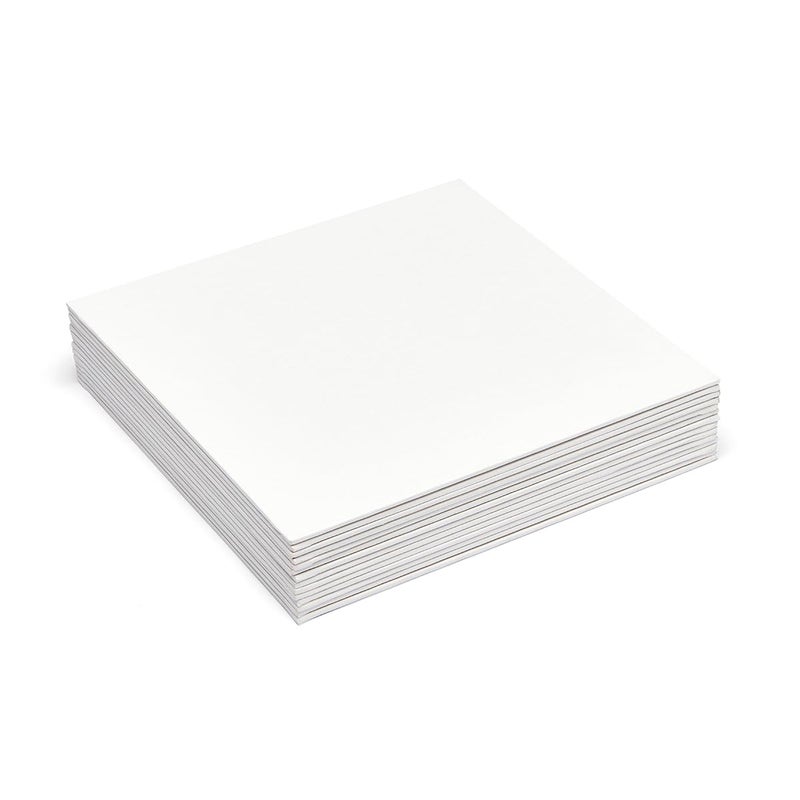 KINGART White 10" x 10" Artist Canvas Boards, Value Pack of 14 Square Panels, Gesso Primed - 100% Cotton, Art Supplies for Oil and Acrylic Painting - Image 4