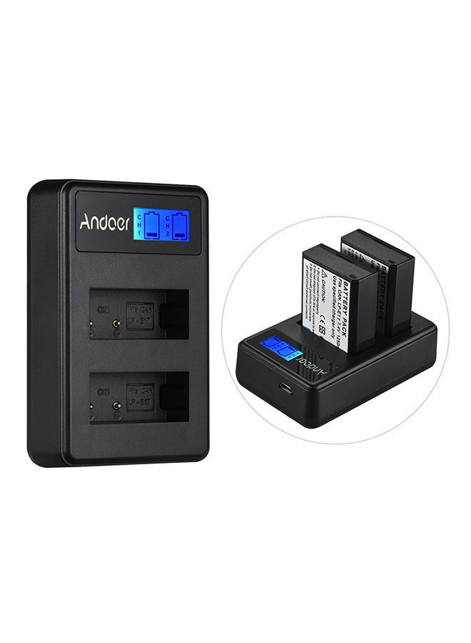 NIBEMINENT Compact Dual Channel Lcd Camera Battery Charger - Image 2