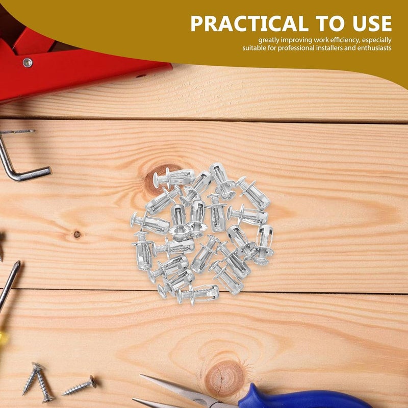 Lurrose 80pcs Petal Nut Expansion Screws M4 M5 M6 Metal Concrete Drywall Anchor Fastener Heavy Duty Expansion Bolts for Wall Mounting and DIY Projects - Image 3
