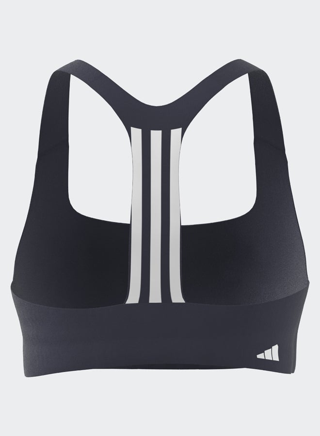 Adidas Powerimpact Training Medium-Support 3-Stripes Bra  - Image 5