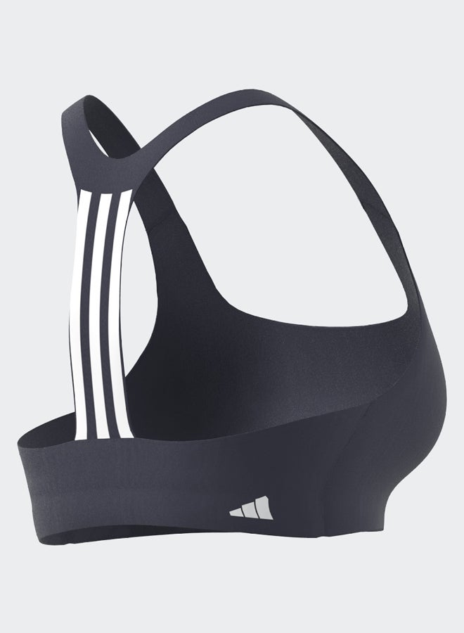 Adidas Powerimpact Training Medium-Support 3-Stripes Bra  - Image 4