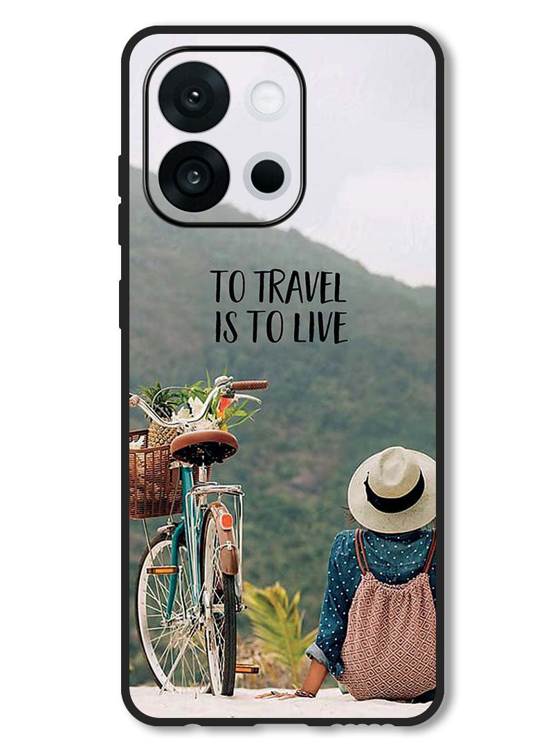 Theodor Case Compatible with OnePlus 13T 6.32 Inch Protection Shockproof Bumper Cover To Travel Is To Live - Image 1