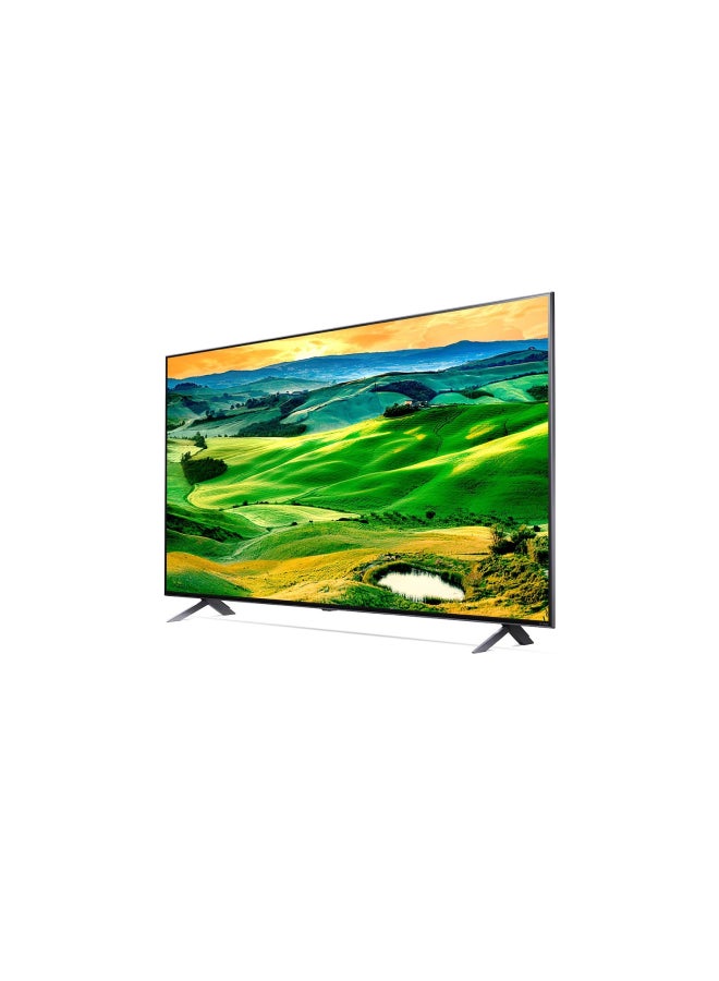 LG QNED 4K TV 55 inch Series 80, a7 Gen5 4K Processor, HGiG & FreeSync for gaming. 55QNED806QA Black - Image 1