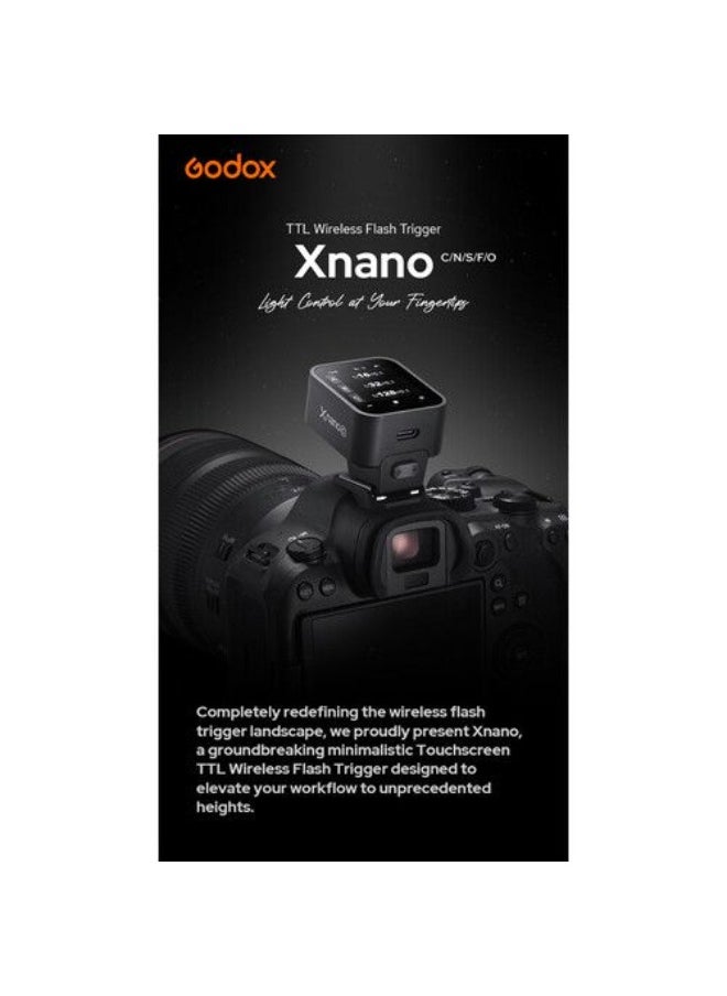 Godox - Godox Xnano C Touchscreen TTL Wireless Flash Trigger For Canon - Image 1