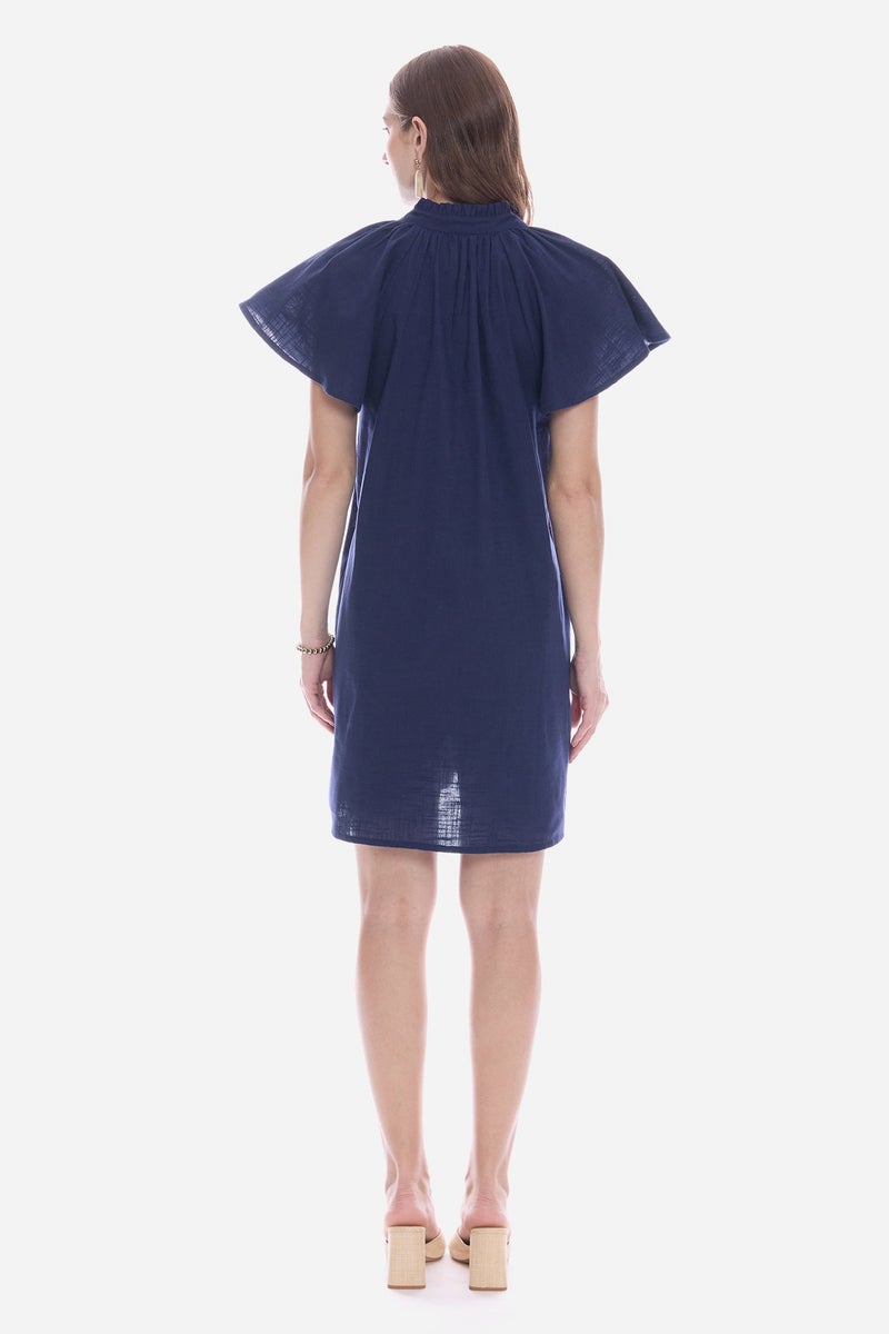 Virgio Solid Cotton Butterfly Sleeve Mini for Women - Image 5