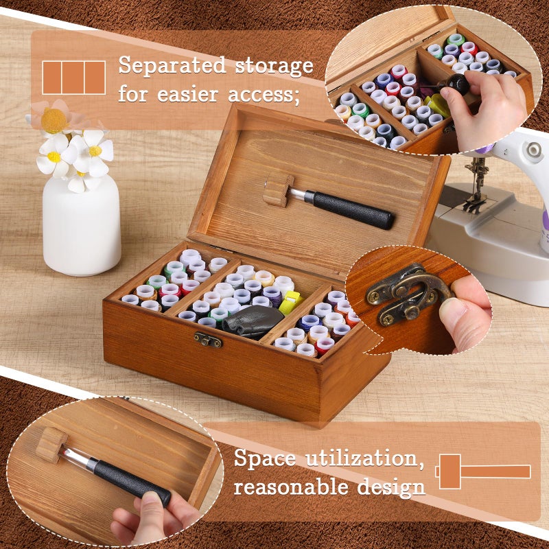 BUTUZE Sewing Kit, Leather Sewing Kit, Upholstery Repair Kit, Leather Sewing Tools with Large-Eye Stitching Needles, Waxed Thread, Leather Stitching Kit for DIY Leather Craft - Image 4