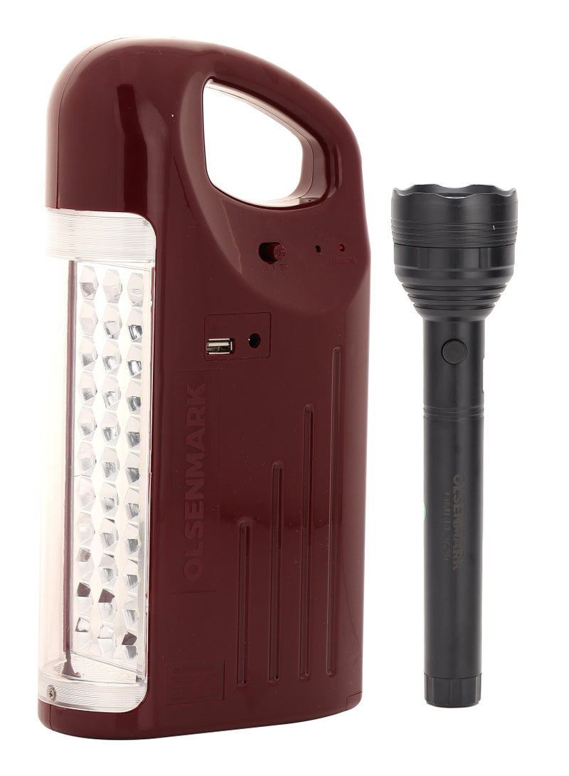 Olsenmark Rechargeable LED Emergency Light/Lantern & Flashlight - Image 4