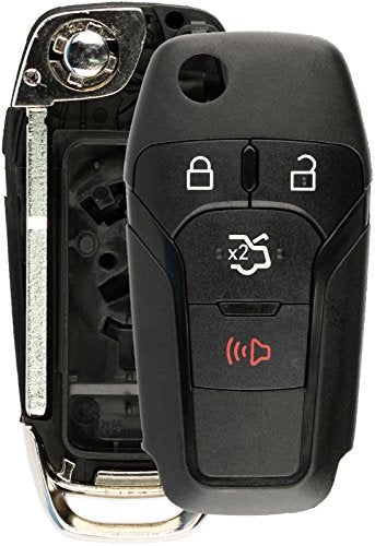 KeylessOption Keyless Entry Remote Flip Key Fob Shell Case Button Pad Cover For Ford Fusion N5F-A08TAA - Image 2