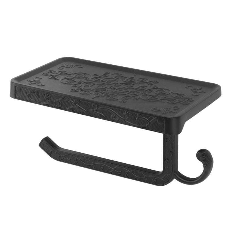 حامل وراز المرحاض بالأسلاق القديم من الألومنيوم الفضائي لحامل لفائف الورق للحمام والغرفة المعيشة والغرفة النوم، النمط أ - Image 5