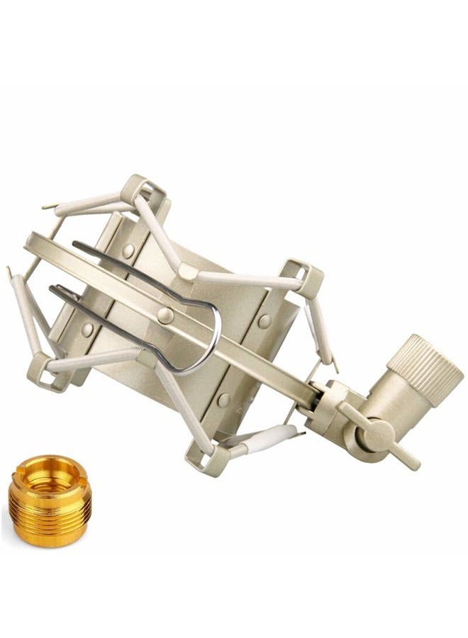 Miwayer Universal Microphone Shock Mount,Most Advanced Cobweb Anti-Vibration Structure Compatible with 1.6-1.8"(42-47mm) Large Diameter Condenser Mics, Like CAD U37 USB GLX220 NW-700 MXL770 V250 - Image 1