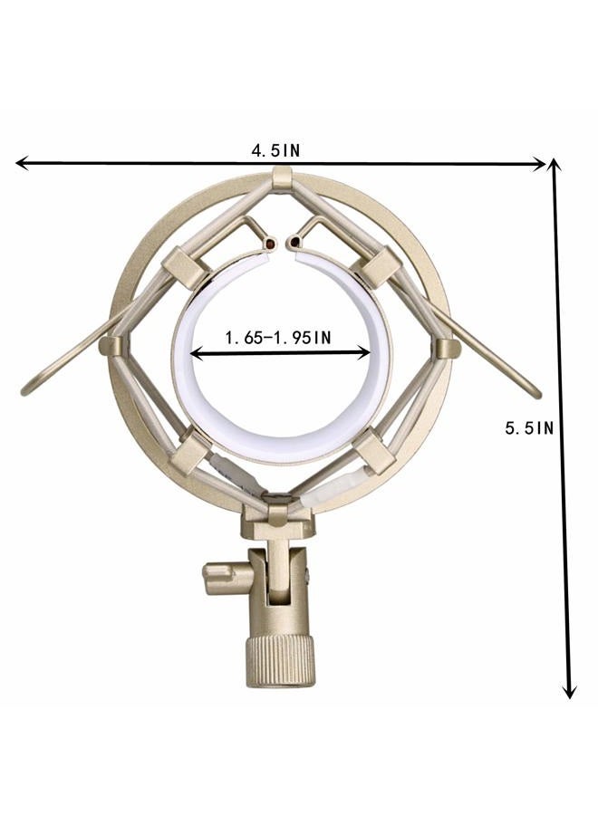 Miwayer Universal Microphone Shock Mount,Most Advanced Cobweb Anti-Vibration Structure Compatible with 1.6-1.8"(42-47mm) Large Diameter Condenser Mics, Like CAD U37 USB GLX220 NW-700 MXL770 V250 - Image 5