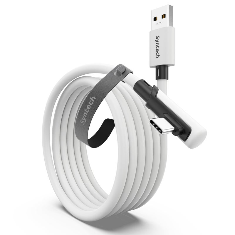 Syntech Link Cable 10 FT Compatible with Oculus/Meta Quest 3/Meta Quest 3S, Quest2/Pro/Pico 4/Ultra Accessories and PC/SteamVR, High Speed PC Data Transfer, USB 3.0 to USB C Cable for VR Headset - Image 1
