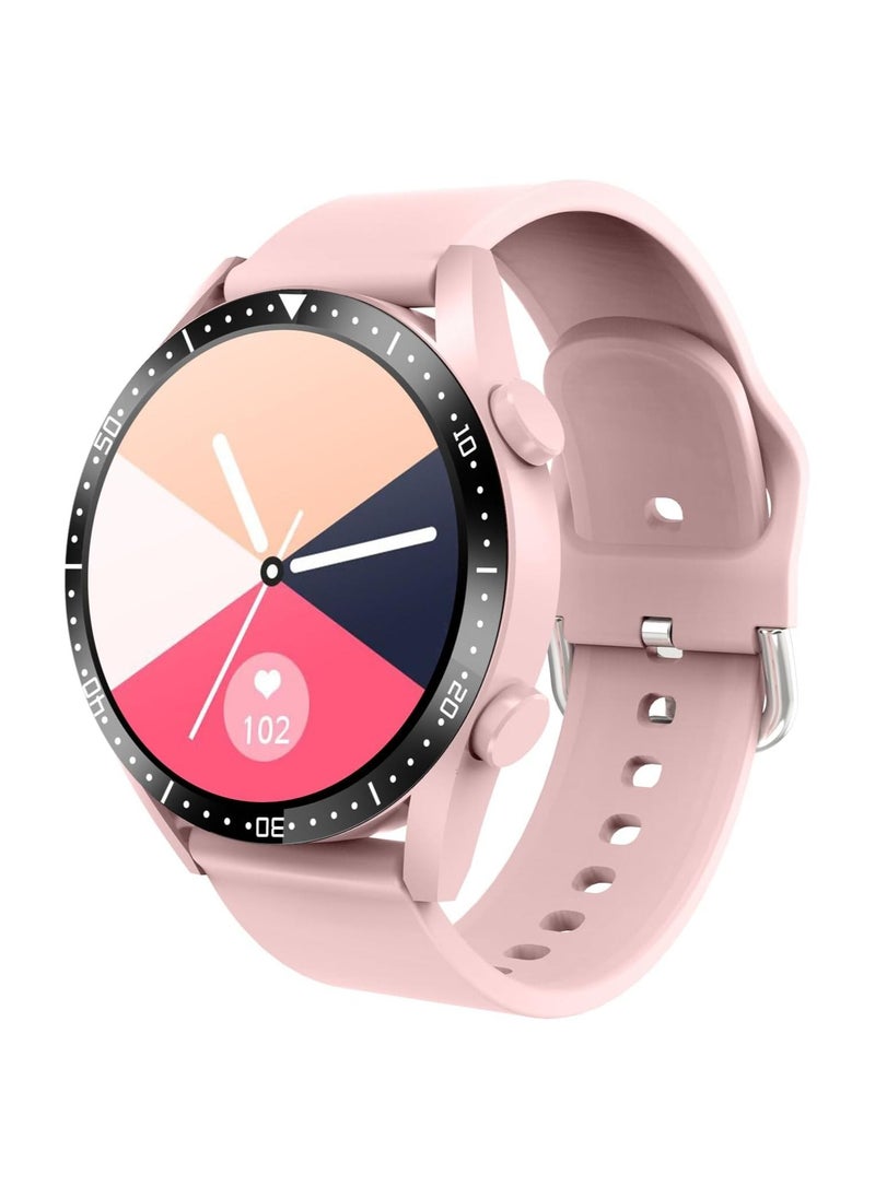 Xcell - Xcell Classic 3 Talk Lite Smart watch, Heart Rate/Blood Pressure/Oxygen Level Monitoring, Receive & Make Calls,Water Resistance: IP67,1 Week Battery life, Compatibility:IOS/Android-Pink - Image 1