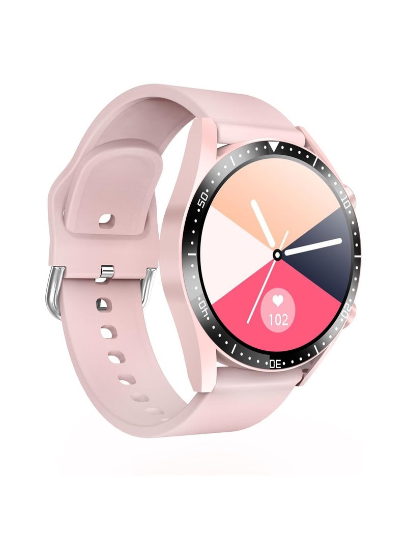 Xcell - Xcell Classic 3 Talk Lite Smart watch, Heart Rate/Blood Pressure/Oxygen Level Monitoring, Receive & Make Calls,Water Resistance: IP67,1 Week Battery life, Compatibility:IOS/Android-Pink - Image 1