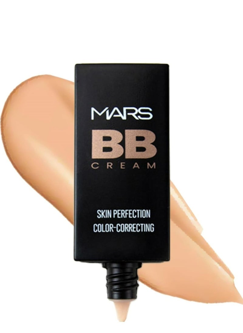Mars - MARS Lightweight Foundation with BB Cream Formula for Daily Use  Blendable BB Cream with Medium Coverage   Color Correction for All Skin Types 30 ml  Medium Beige - Image 1