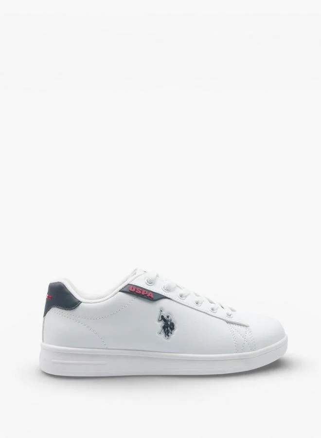 U.S. Polo Assn. WHITE Women PINO GLB 6FX Lace-Up Ankle Sneakers for Women | Best Price UAE