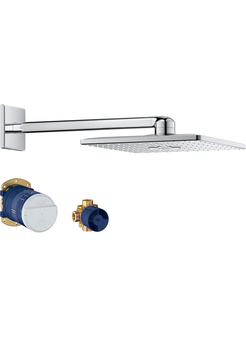 Grohe GROHE 26504000 Rain 310 Smart Active 2Spray Cube Shower Head Set Starlight Chrome  - Image 1