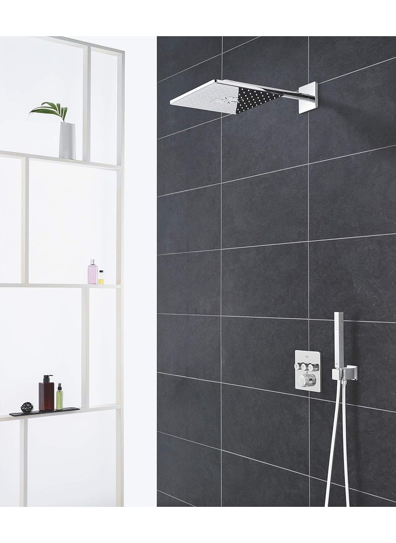 Grohe GROHE 26504000 Rain 310 Smart Active 2Spray Cube Shower Head Set Starlight Chrome  - Image 5