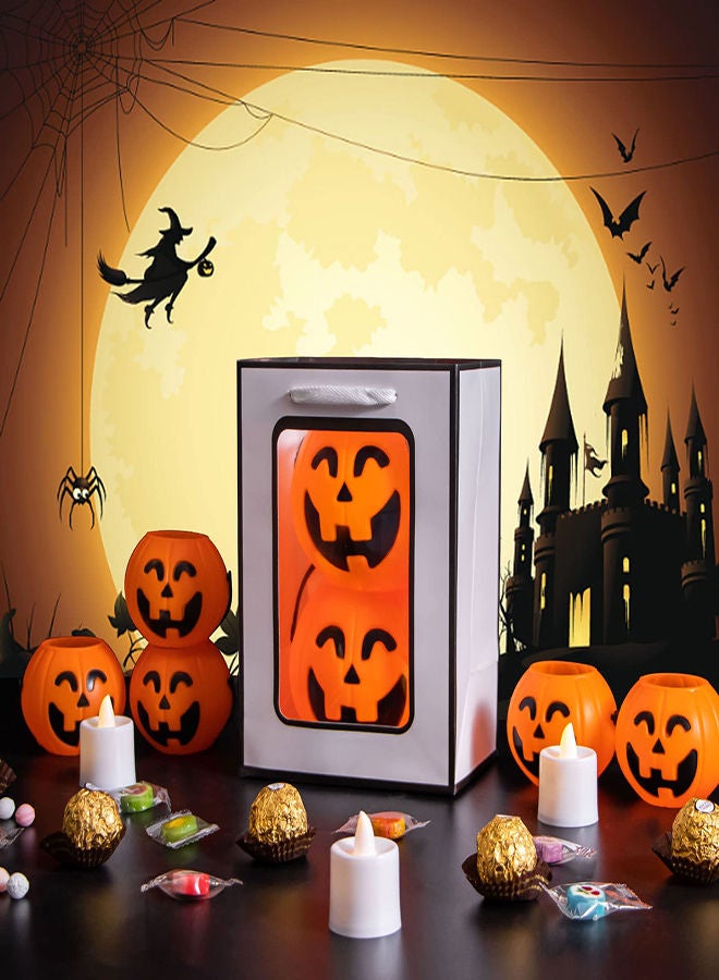 SYOSI Clear Gift Bag With Window 10 Pcs Transparent Bouquet Gift Bags With Handle for Bridal Showers Festivals Parties 25*18*35cm Flower Bouquet Bags Kraft Paper Exquisite Goods Bags for Gifts - Image 5