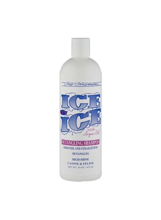 Chris Christensen Ice On Ice Strengthening Dog Shampoo, Groom Like Professional, Revives Dry, Damaged Coats & Strands, All Coat Types Made In Usa 16Oz - Image 1