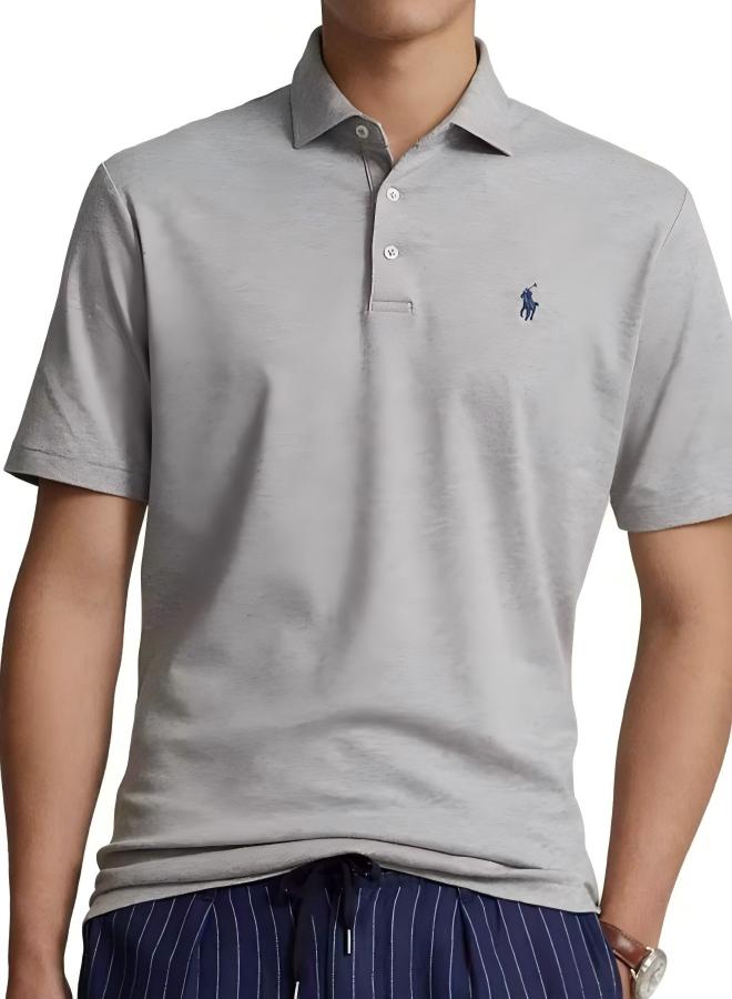 Polo  Men's classic slim-fit short-sleeve shirt, size: XL - Image 2