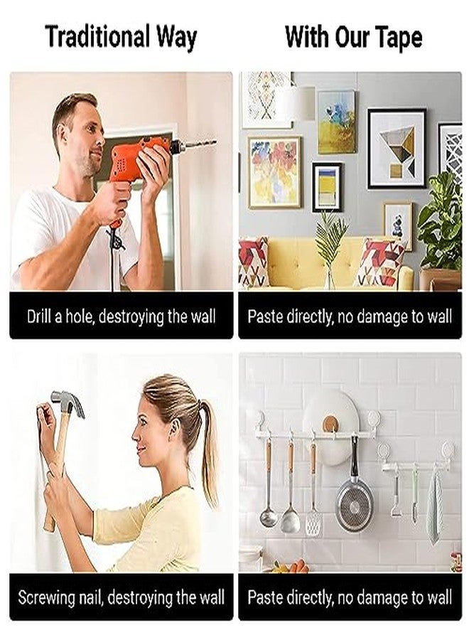 TRENDIKRAFT 1 inch x 3 meter Double Sided Tape Traceless Heavy Duty Self Adhesive Universal Powerful Transparent Strong Grip For Home Wall Ivy Grip Removable Reusable(Pack of 2) - Image 4