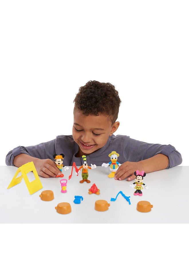 MICKEY MOUSE مجموعة شخصيات التخييم المكونة من 14 قطعة من ديزني جونيور ميكي ماوس فانهوس، ألعاب ما قبل المدرسة، ألعاب أطفال مرخصة رسميًا للأعمار من 3 سنوات فما فوق، حصرية على أمازون - Image 2