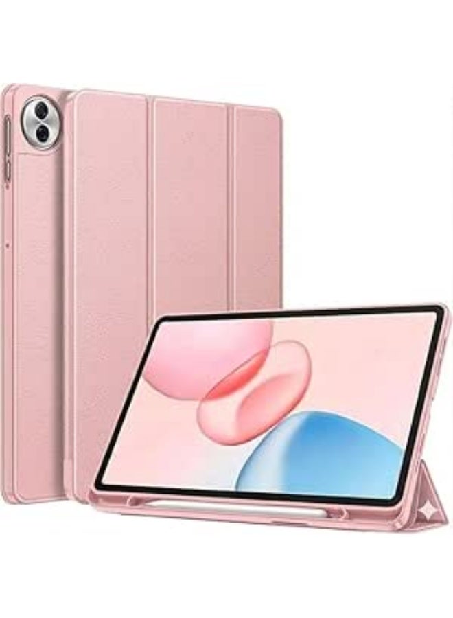Case Compatible with Honor Pad 10 12.1inch 2025, Slim Lightweight StaCover Soft TPU Shell Protective Bumper Cover  For Honor Pad 10 12.1 inch Case with Auto Wake/Sle Function (Pink)