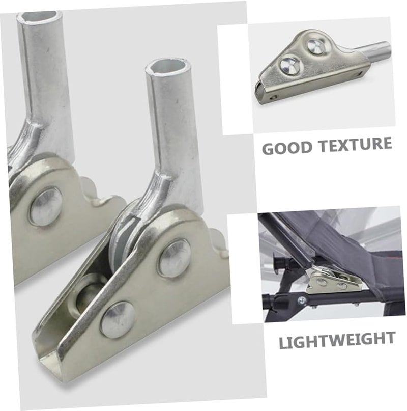 4PCS Adjustable Folding Hinges For Furniture Sofa Beach Chair Locking Brackets Easy Storage - Image 2