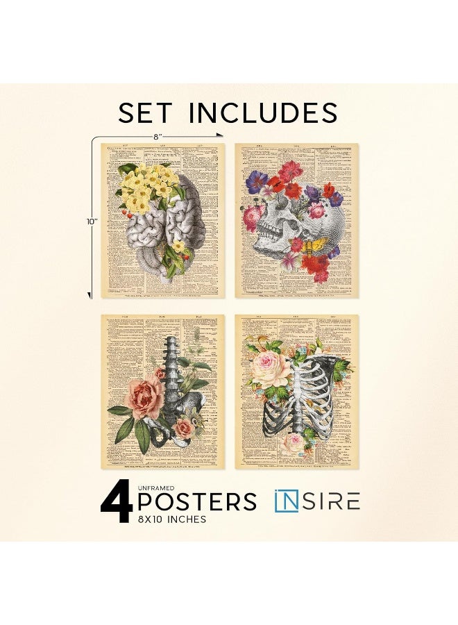 Insire Anatomy Art, Anatomy Wall Art, Medical Art Wall Decor, Human Anatomy Decor, Anatomy Pictures Wall Decor, Anatomy Posters Aesthetic, Skull Pictures - Unframed (8x10â€) - Image 2